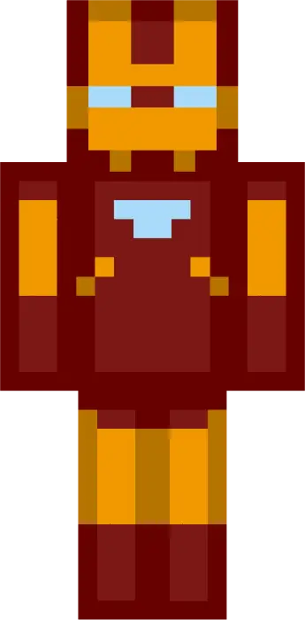 Blocky Funko-style Iron Man skin design