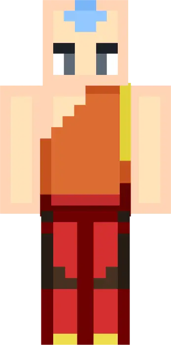 Funko-style Avatar airbender skin design