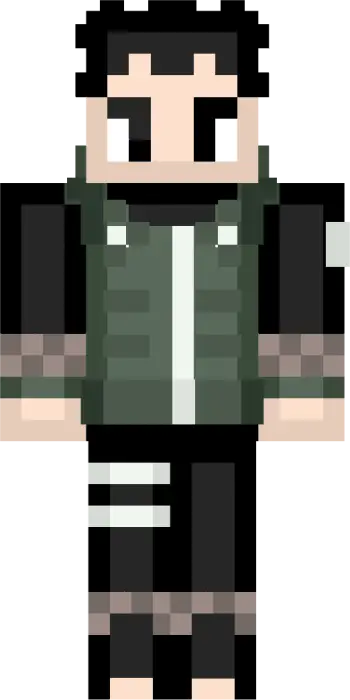 Pixel art ninja character in green vest
