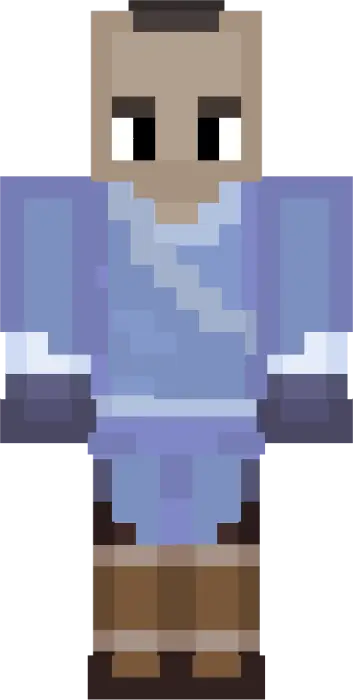 Funko-style anime water tribe character skin