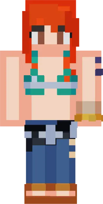 Funko-style pirate anime character skin