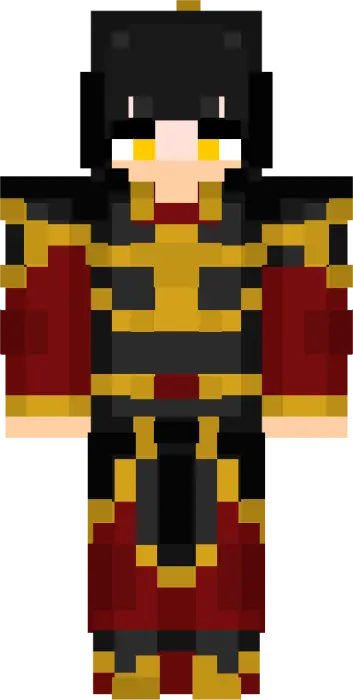 Funko-style fire nation warrior skin