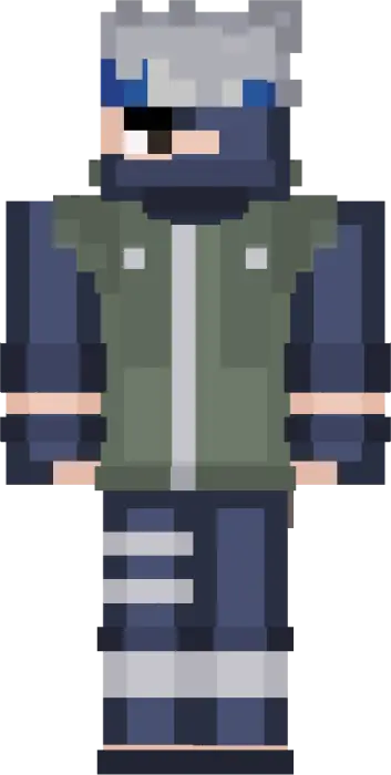 Blocky ninja character in Funko-inspired style