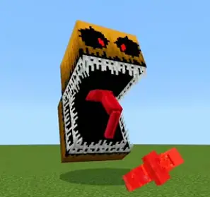 Horror Pac-Man EXE with open mouth attacks