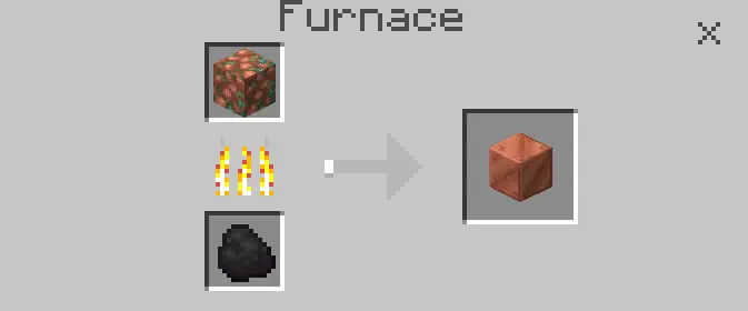 Smelting oxidized copper to normal copper