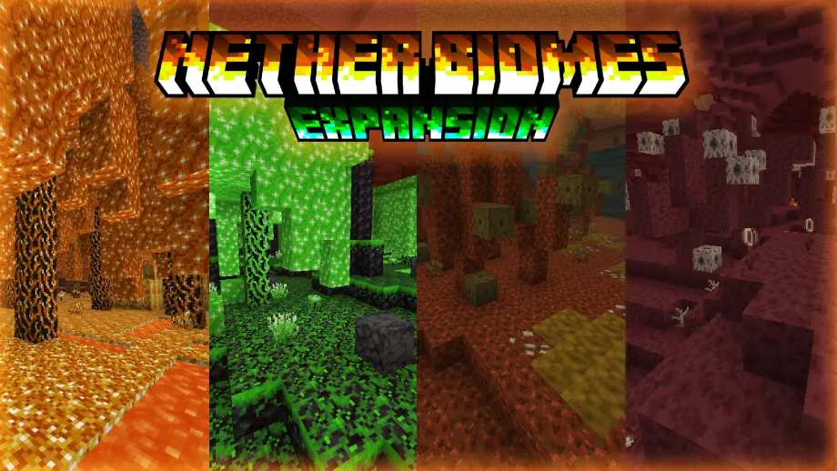 Thumbnail: Nether Biomes Expansion 1.21.110+ (Achievements Enabled)