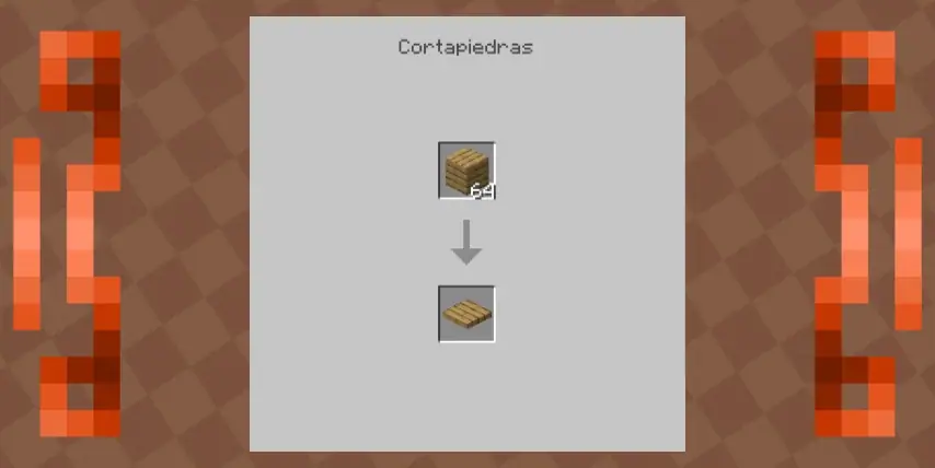 Wooden shelf crafting recipe display