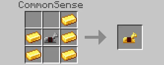 Gold and saddle craft golden horse armor