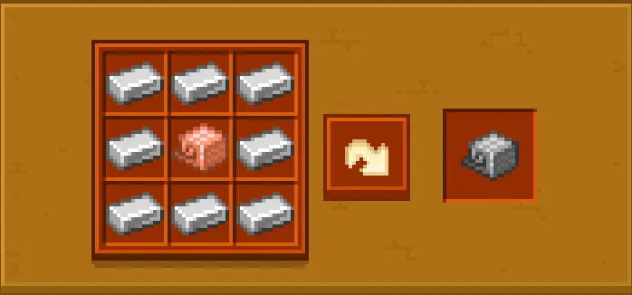 Crafting recipe for chainmail armor