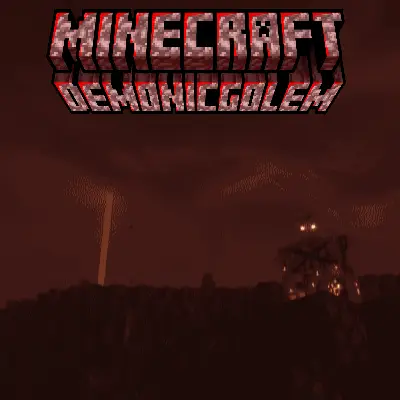 Dark, eerie landscape with glowing red text