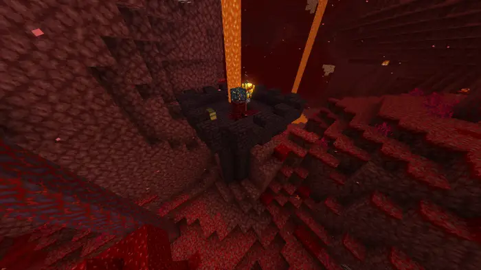 Nether dungeon with loot and spawner