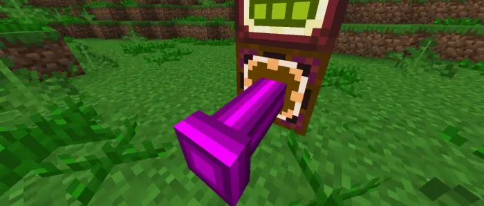 Purple storage cable connects to block