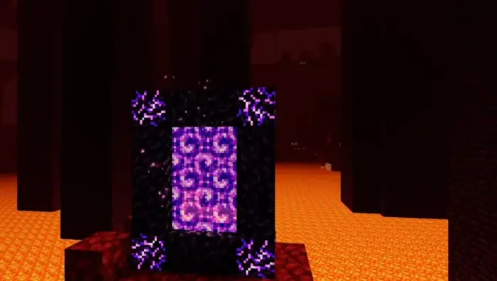 Glowing portal with vivid lighting effects