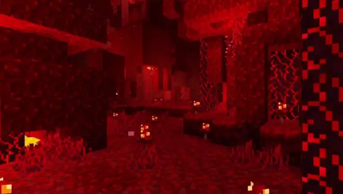 ALT Crimson forest with enhanced red lighting