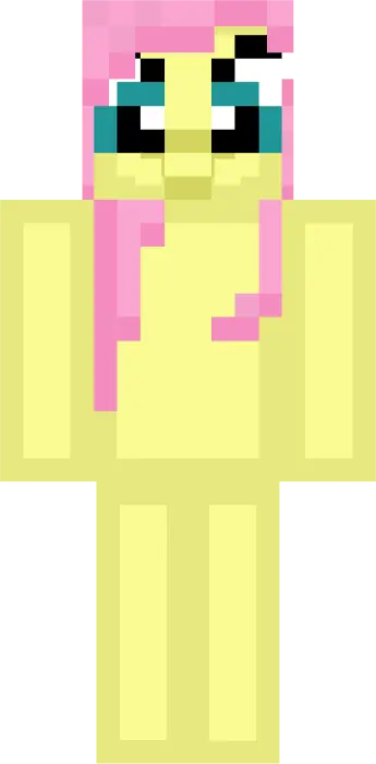 Yellow pony skin with pink mane, box style