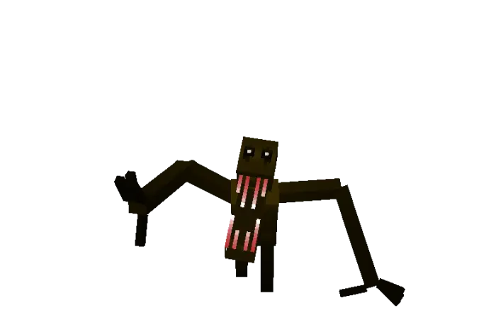 Hostile creature with long arms in darkness