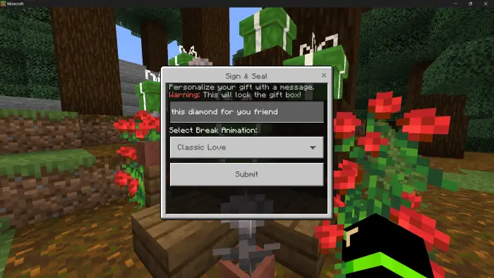 ALT Sending personalized gifts with notes