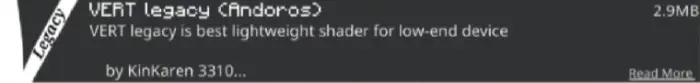 ALT Shader pack info for low-end devices