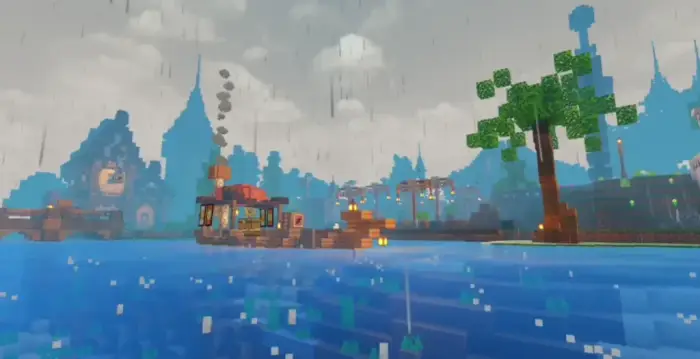 Vibrant shaders with rain and reflections