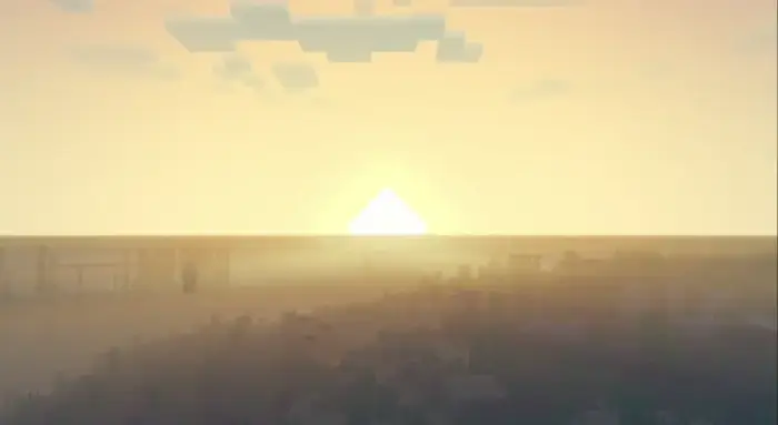 Soft sunrise with smooth lighting and shadows