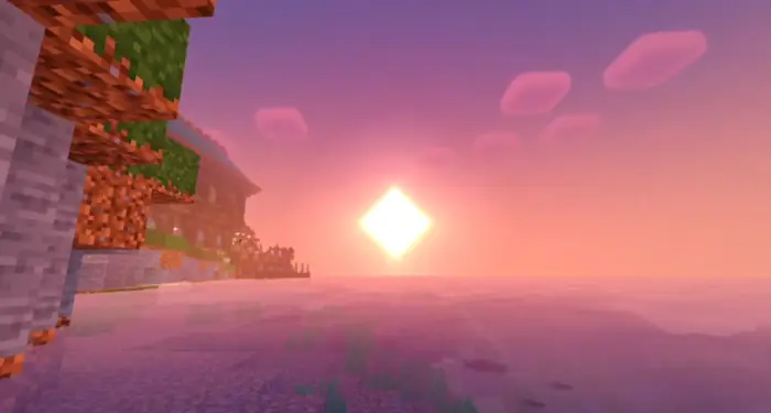 Vibrant sunset with enhanced reflections