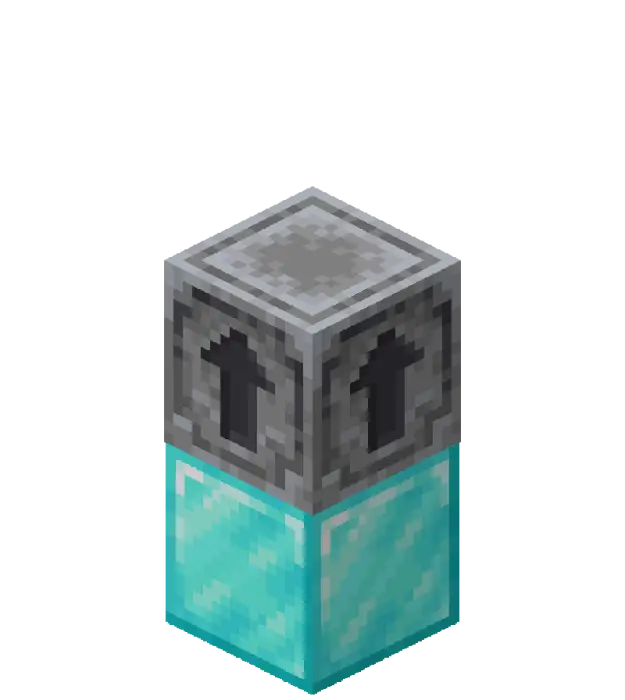 Block duplicator machine on a diamond base