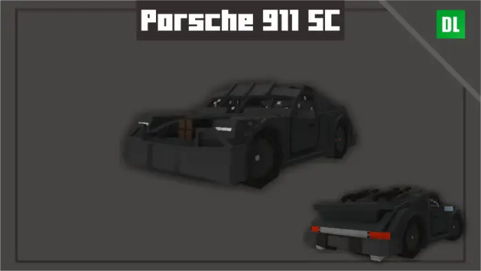 Blocky armed Porsche 911 SC car mod