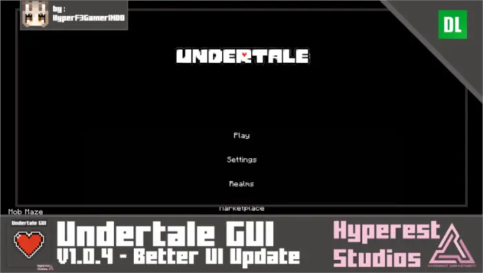 Undertale-themed game interface update