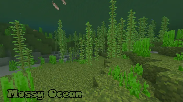 ALT Underwater mossy ocean biome scene
