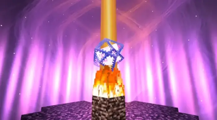 Glowing pillar with dynamic lighting effects