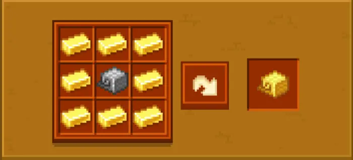 Gold and chainmail crafting recipe icon