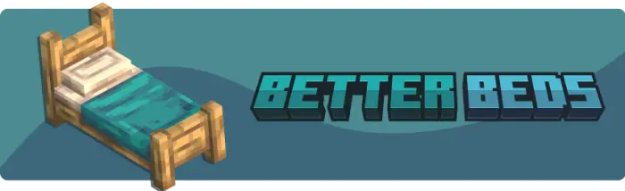 3D pixel bed and Better Beds text