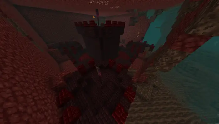 Castle-like dungeon structure in the Nether