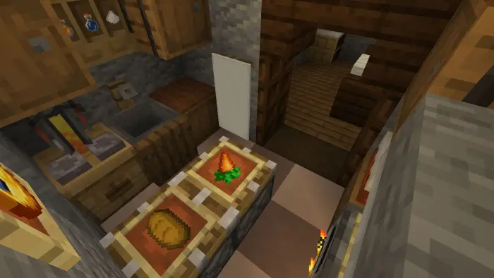 Compact kitchen with food and brewing setup