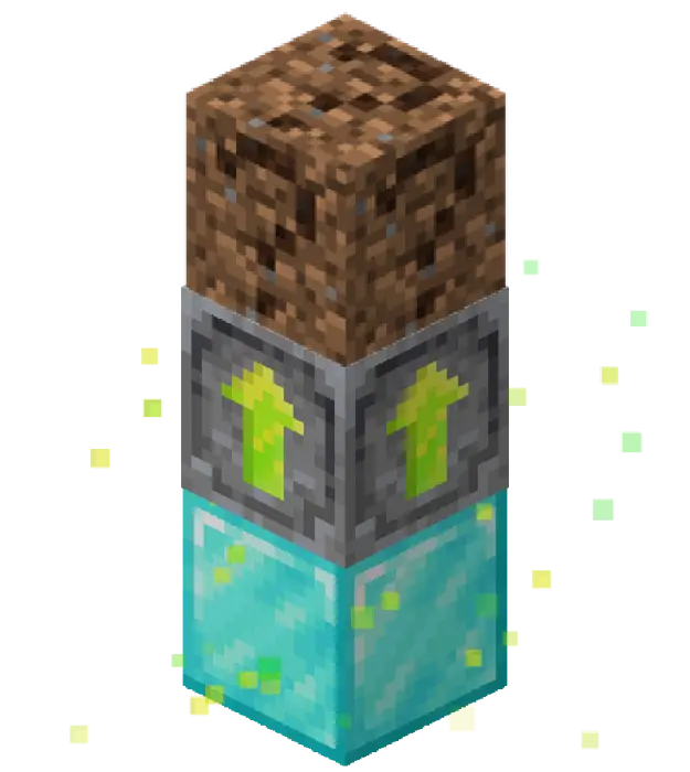 Block duplicator machine with XP particles