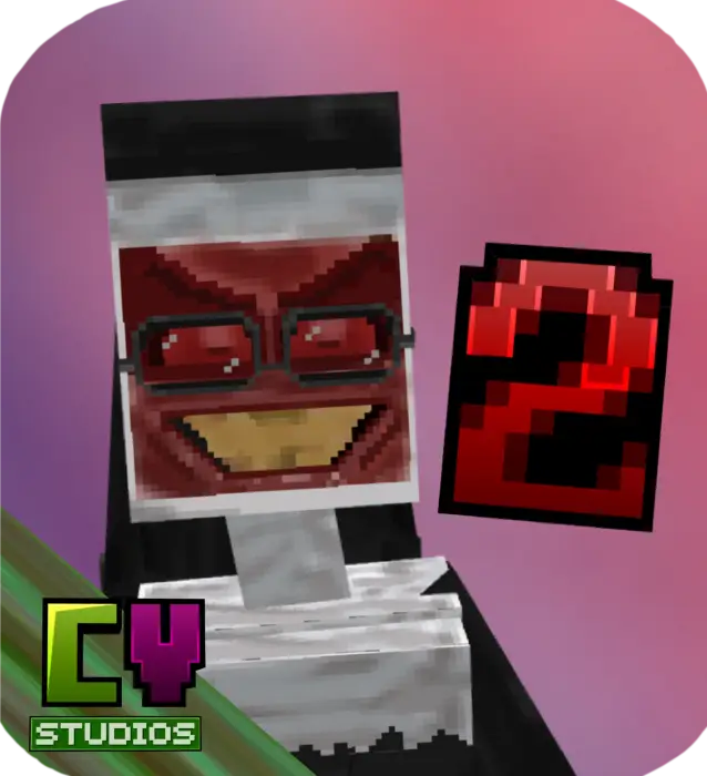 Creepy pixelated nun with red number 2