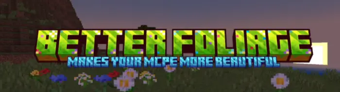 Better Foliage Addon logo with flowers