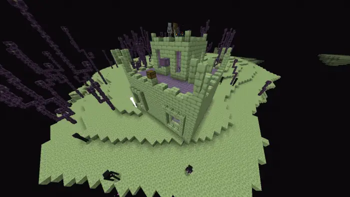 Castle-like fortress on an End island