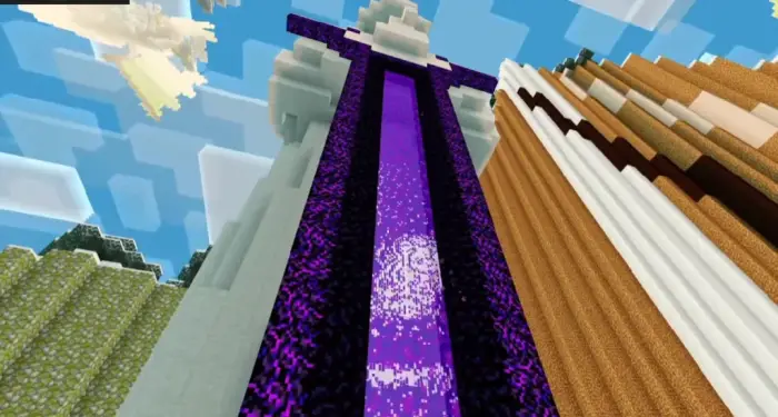 Vivid portal with enhanced lighting effects