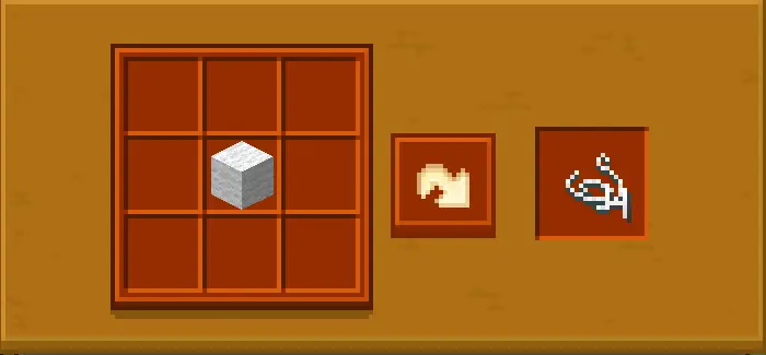 Wool block crafting string recipe