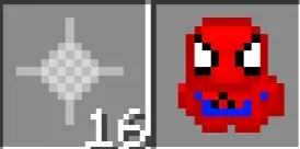Pixel art web and spider-themed item icon