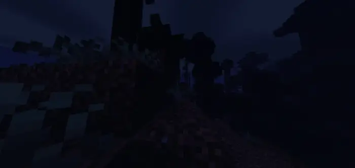 Dark forest with Siren Head lurking