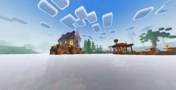 Enhanced sun rays and shadows over water