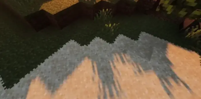 Seamless connected sand and grass blocks