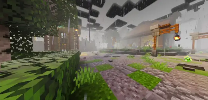 Realistic sun rays and shadows in-game scene