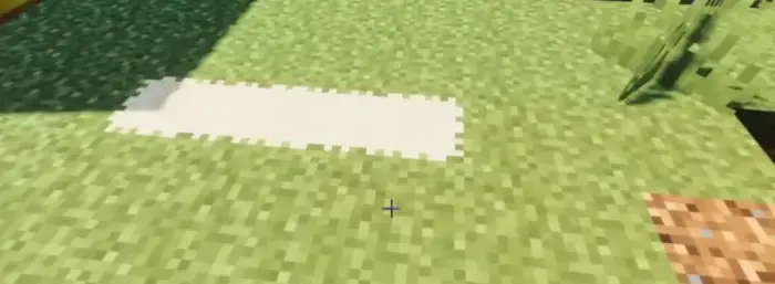 Connected blocks form a seamless grass path