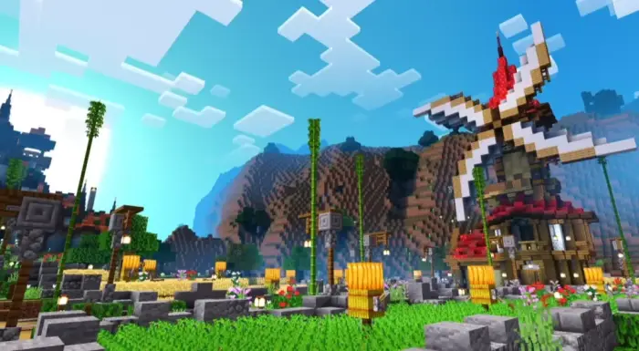 Vivid landscape with enhanced lighting effects