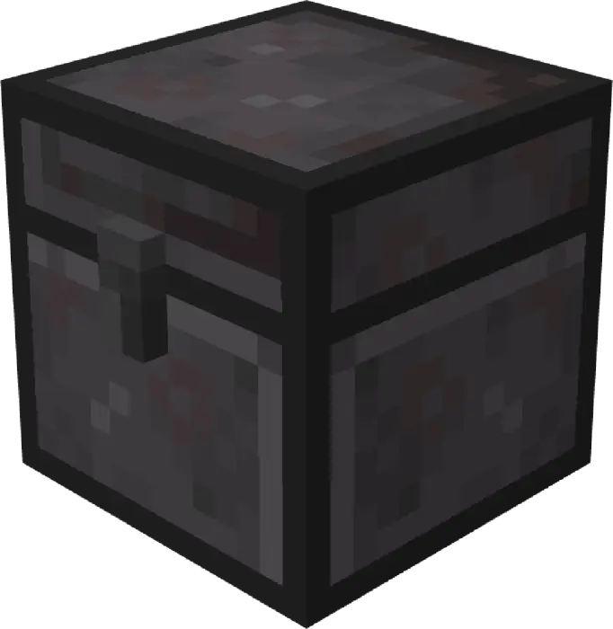 Stone-themed animated storage chest block