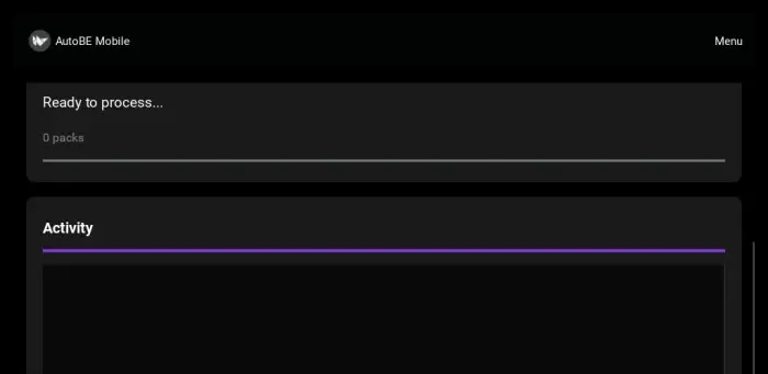 Mobile app interface for merging addons