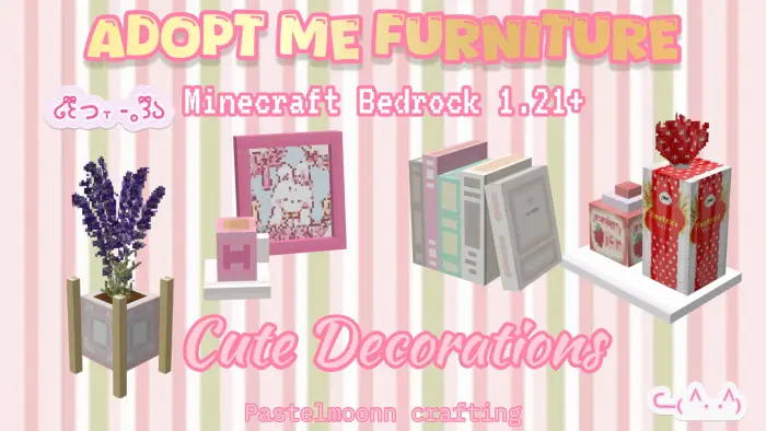 Pastel kawaii furniture and decorations